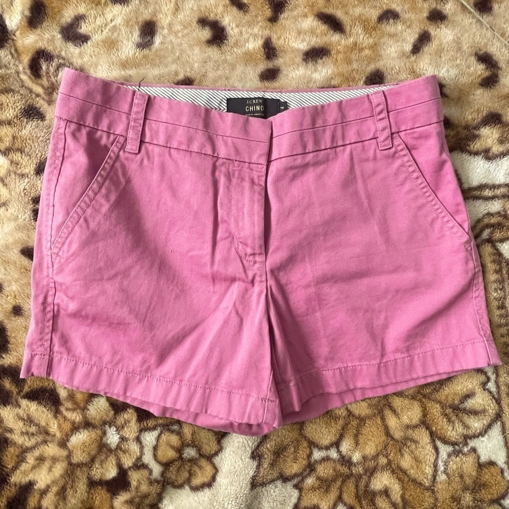 Women’s J Crew Chino Shorts Mauve Pink Size 4